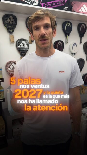 🔥🎾 ¡Ya están aquí las 5 nuevas palas NOX Ventus!Cinco modelos diferentes para que encuentres el que mejor encaja con tu juego. 👀 ¿Con cuál te quedas?