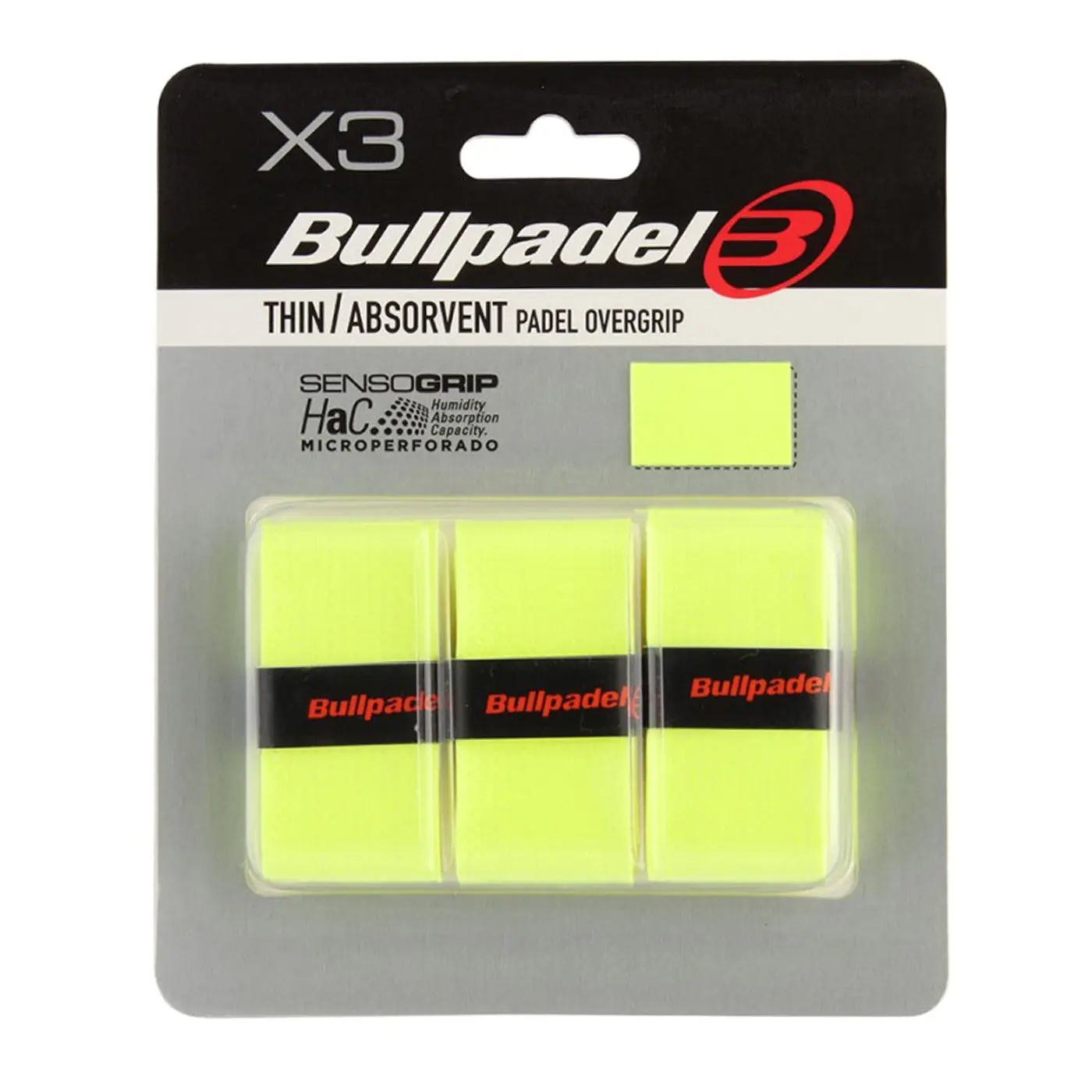 BULLPADEL OVERGRIPS Neon Yellow