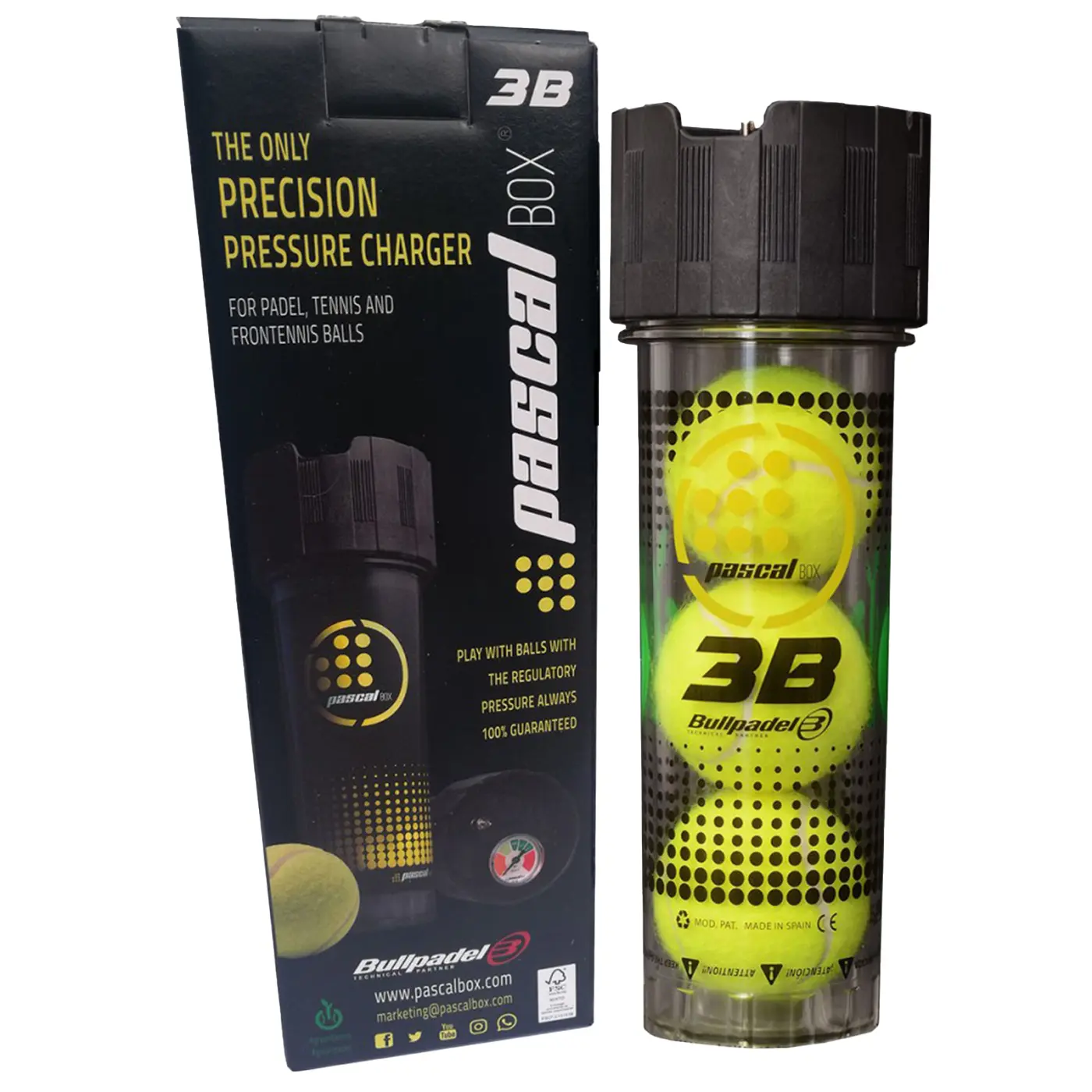 Presurizador Bullpadel Pascal Box 3B - Padel Zoco