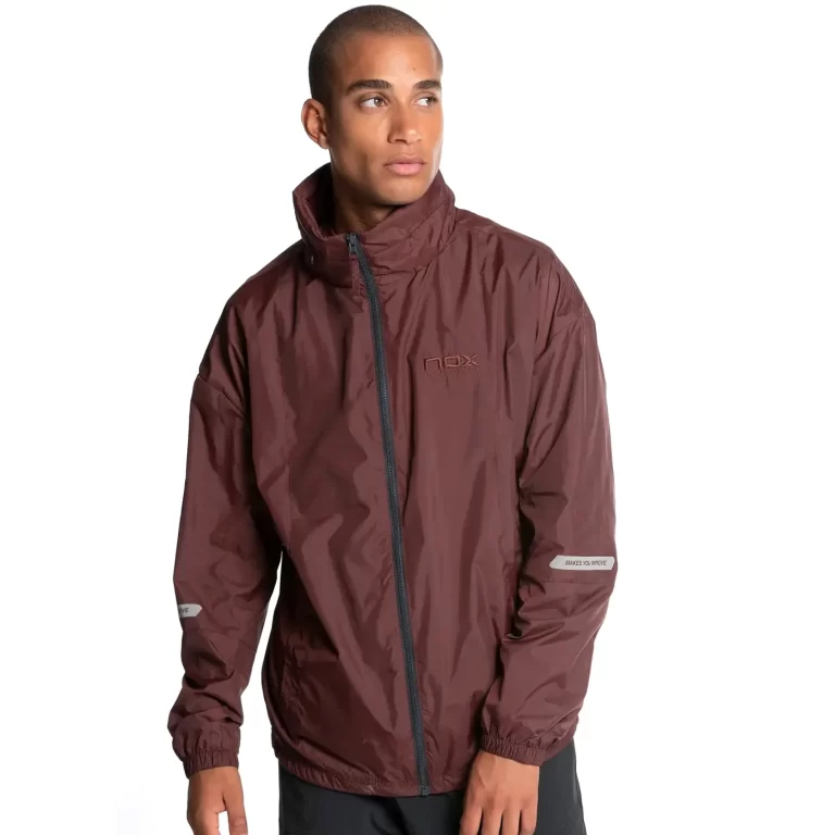 NOX Men's Windbreaker Jacket PRO Maroon Image 1