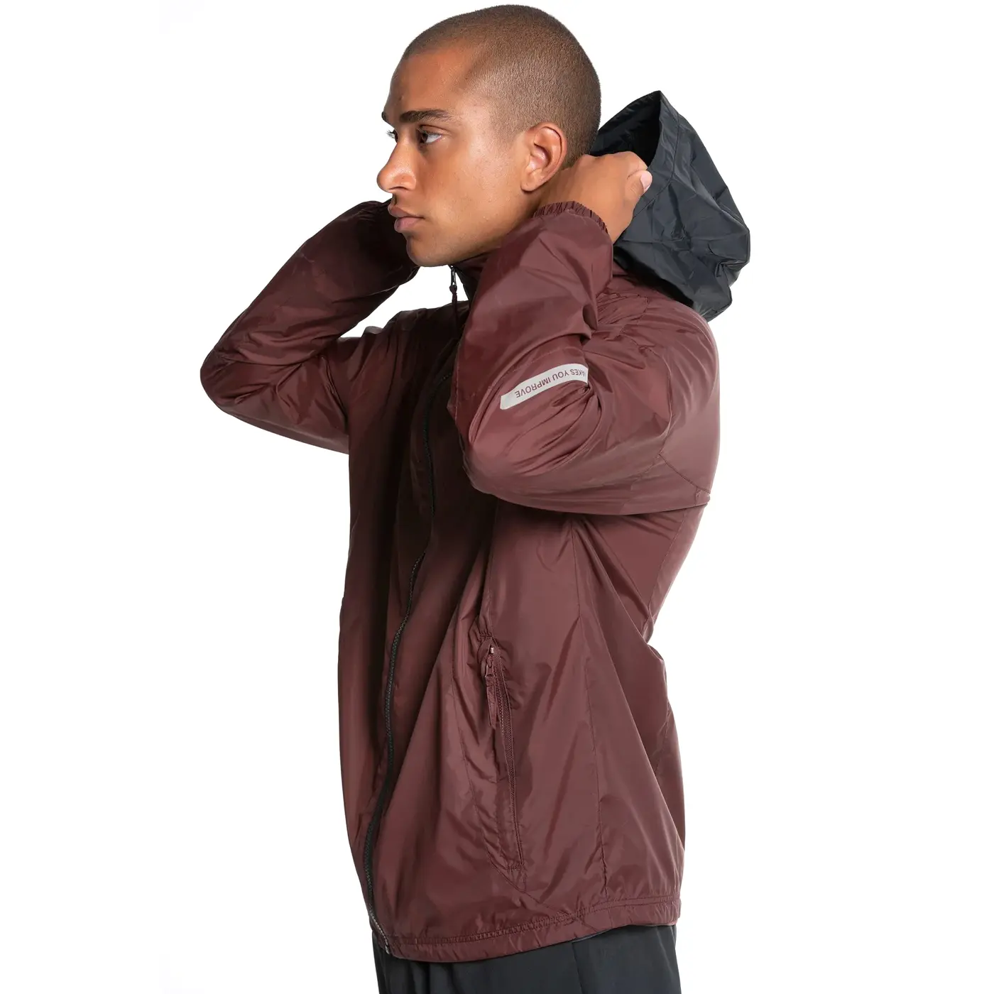 NOX Men's Windbreaker Jacket PRO Maroon Image 2