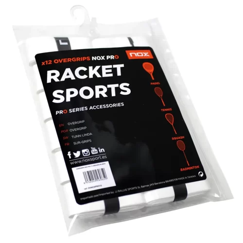Overgrip NOX Padel PRO Blister 12 Pcs Blanco