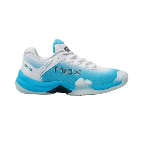 Zapatillas Padel Nox ML10 Hexa Blanco/Aquarius