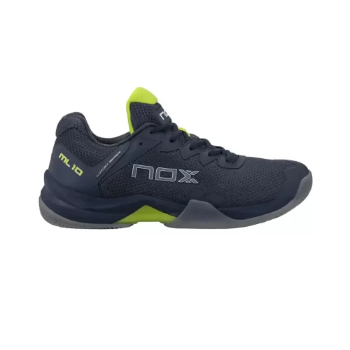 Zapatillas Padel Nox ML10 Hexa Azul Marino/Lima Neon