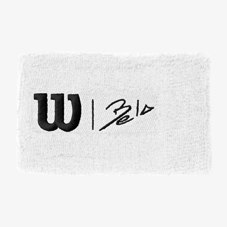 Wilson Bela Extra Wide Wristband II Blanco