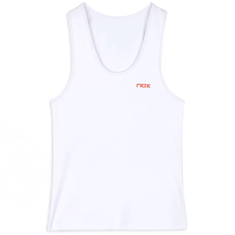 NOX Women's Padel TANK TOP, Padel Apparel for Women White Image 4