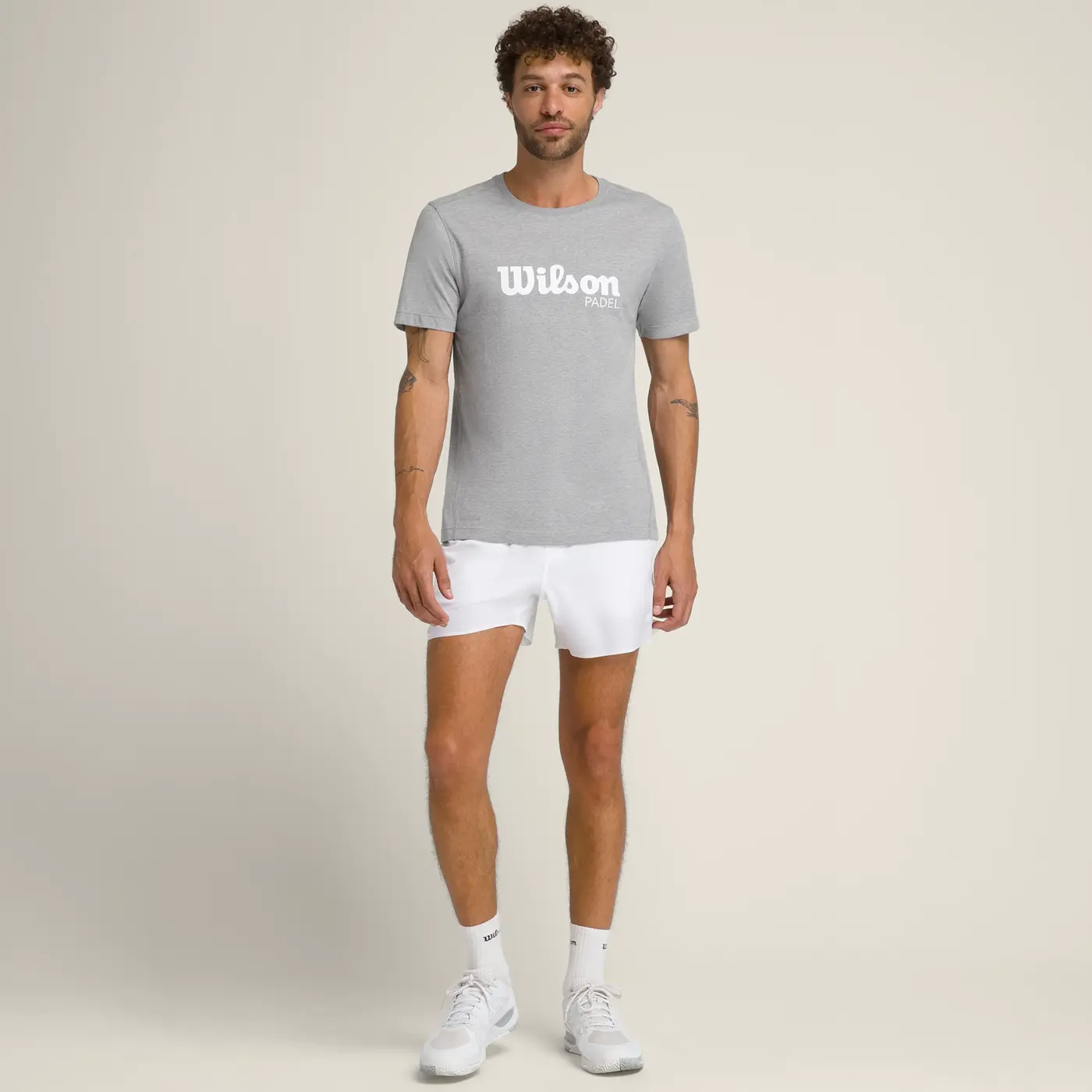 Wilson Graphic Tee Men's Padel T-Shirt - Grey Image 5