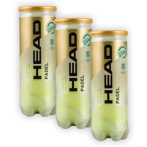 Pack de 3 Botes de Pelotas Head Padel Pro S