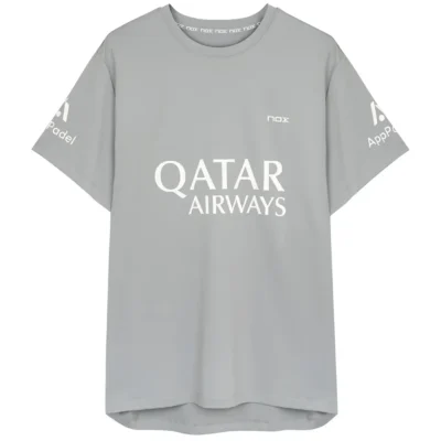 NOX Sponsors Agustin Tapia AT10 Padel T-Shirt Grey 01