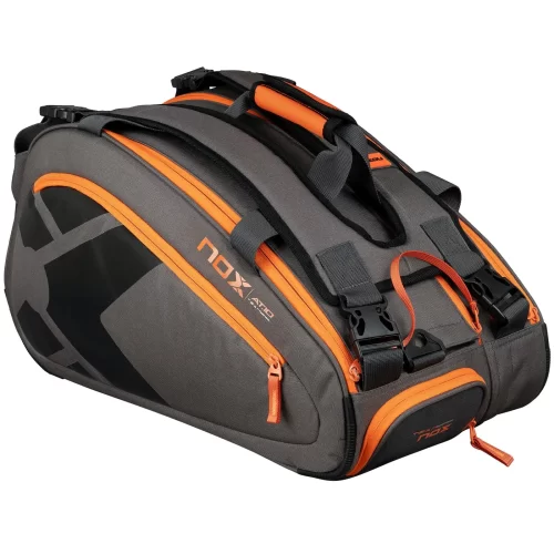 NOX AT10 Team Padel Racket Bag Grey Orange 01