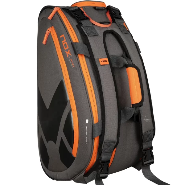 NOX AT10 Team Padel Racket Bag Grey Orange 07