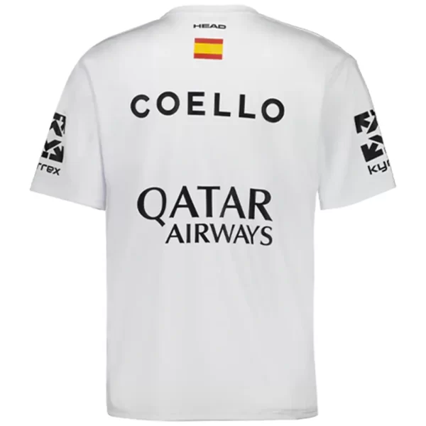 Head Arturo Coello 2025 Padel T-shirt White 02