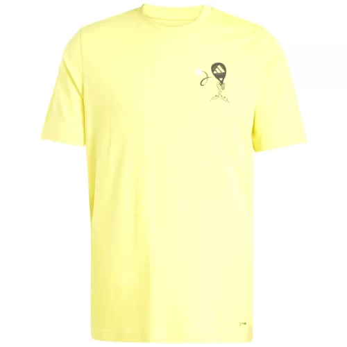 ADIDAS Graphic Zone Padel T-Shirt Yellow 01