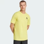 ADIDAS Graphic Zone Padel T-Shirt Yellow 04