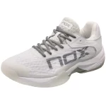 NOX AT10 LUX 2025 Padel Shoes White Grey 06