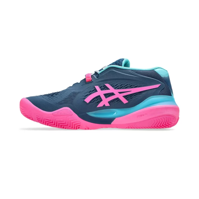 ASICS Gel-Resolution X Padel Shoes Mako Blue Hot Pink 05