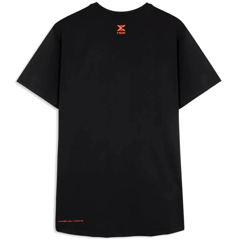 NOX Team Regular Men's Padel T-Shirt Black 06