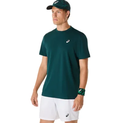 ASICS Court Short Sleeve Padel Shirt Saxon Green 03
