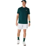 ASICS Court Short Sleeve Padel Shirt Saxon Green 07