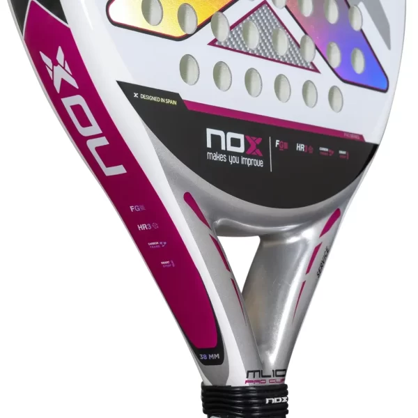 NOX ML10 PRO CUP SILVER Padel Racket Miguel Lamperti 06
