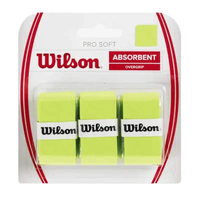 WILSON Pro Soft Overgrip 3 Pack Lime 0