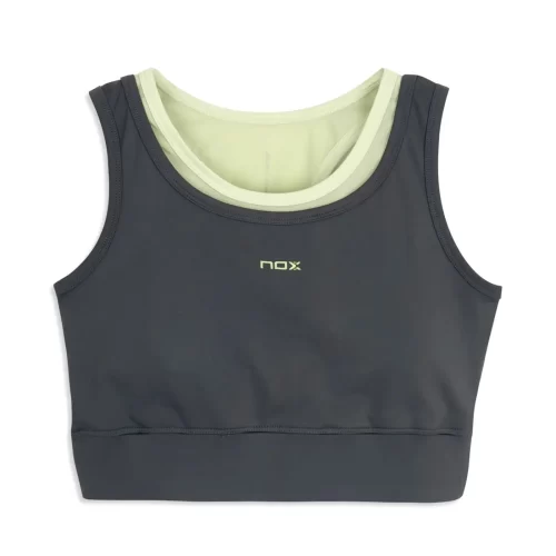 NOX PRO Women's Padel Sports Bra Charcoal 01