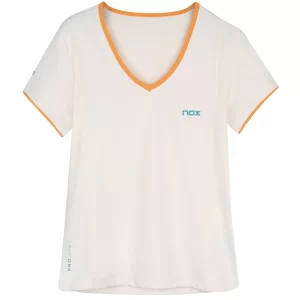 NOX Pro Women's Padel T-Shirt Short Sleeve Vanilla 03