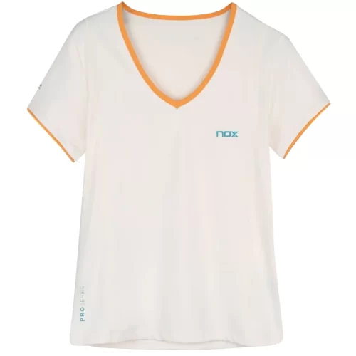 NOX Pro Women's Padel T-Shirt Short Sleeve Vanilla 03