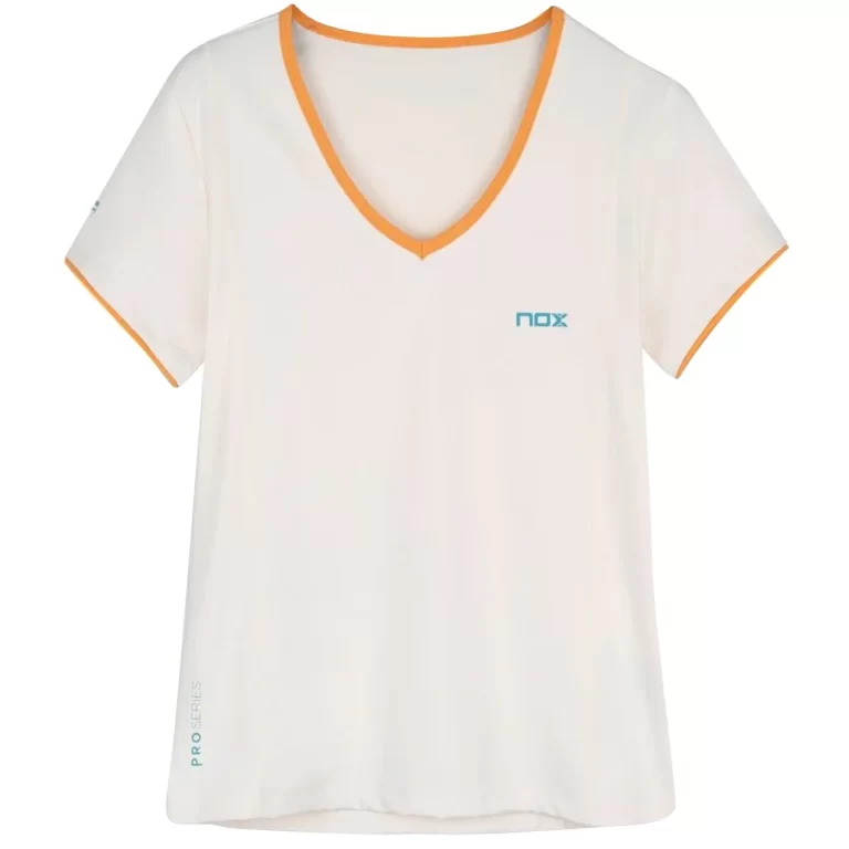 NOX Pro Women's Padel T-Shirt Short Sleeve Vanilla 03