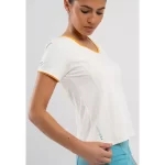 NOX Pro Women's Padel T-Shirt Short Sleeve Vanilla 04