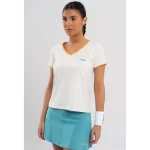 NOX Pro Women's Padel T-Shirt Short Sleeve Vanilla 07