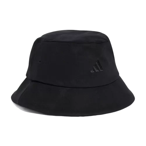 ADIDAS 3 Stripe Bucket Hat Black 01