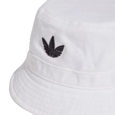 ADIDAS Adicolor Trefoil Bucket Hat White 02