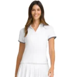WILSON Club Polo Women Padel Shirt White 01