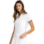 WILSON Club Polo Women Padel Shirt White 02