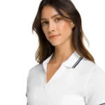 WILSON Club Polo Women Padel Shirt White 04