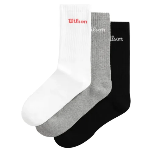 WILSON Crew Logo Padel Socks 3 Pack Multi color