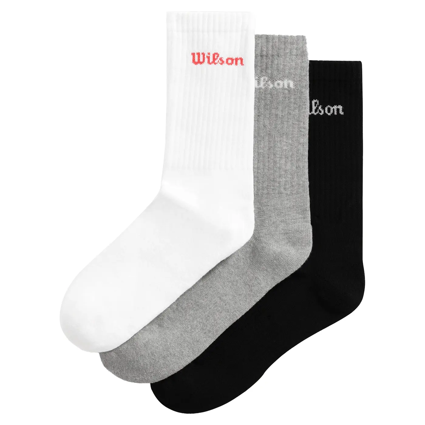 WILSON Crew Logo Padel Socks 3 Pack Multi color WILSON Crew Logo Padel Socks 3 Pack Multi color