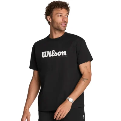 WILSON Graphic Padel T-Shirt Black 01