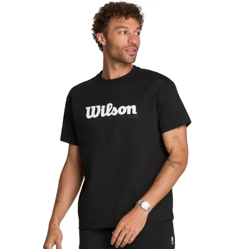 WILSON Graphic Padel T-Shirt Black 01