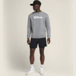 WILSON Padel Parkside Crew Neck Sweatshirt Grey 04