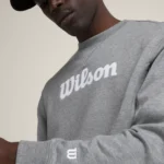 WILSON Padel Parkside Crew Neck Sweatshirt Grey 05