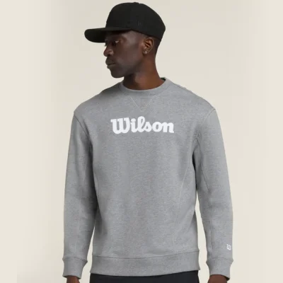 WILSON Padel Parkside Crew Neck Sweatshirt Grey 08