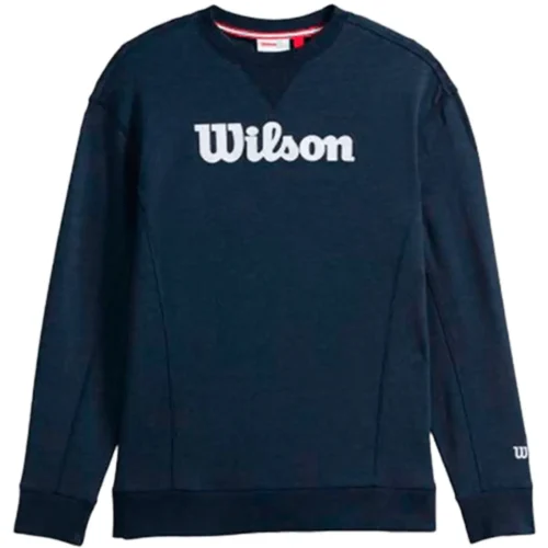 WILSON Padel Parkside Crew Neck Sweatshirt Navy 01