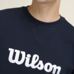 WILSON Padel Parkside Crew Neck Sweatshirt Navy 06