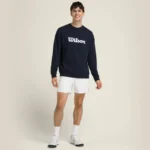 WILSON Padel Parkside Crew Neck Sweatshirt Navy 07