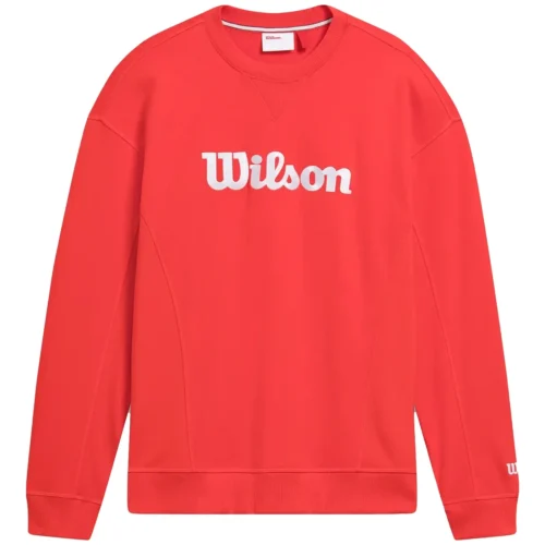 WILSON Padel Team Crew Neck Sweatshirt Red 01