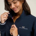 Wilson Davenport Woven Women Popover Navy 08