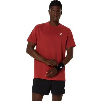 ASICS Court SS Padel Shirt Red 01