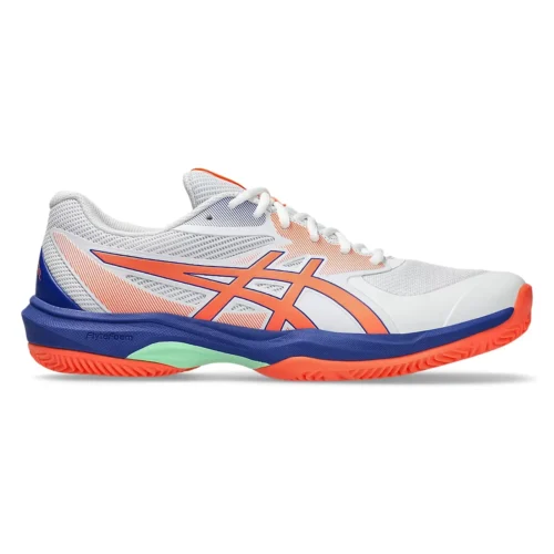 ASICS Game FF Padel Shoes White Vivid Coral
